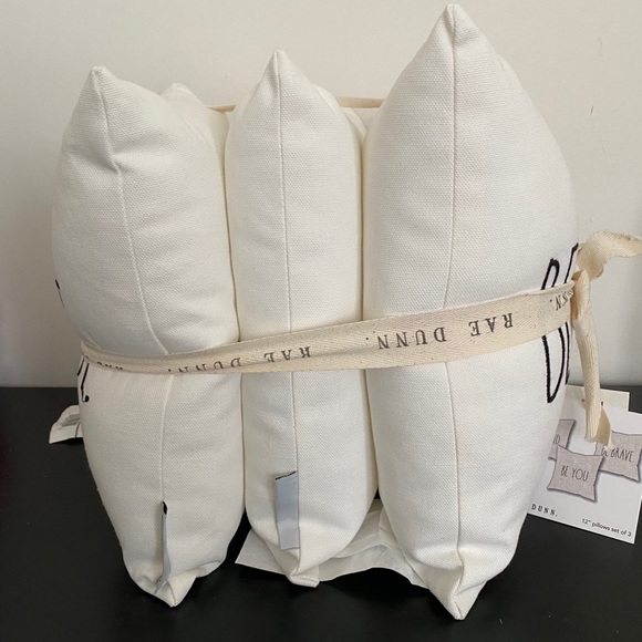 Rae Dunn Bedding Nwt Set Of 3 Rae Dunn Pillows Poshmark